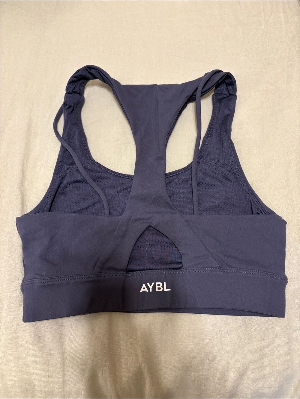 AYBL Plum/Navy Racerback Sports Bra